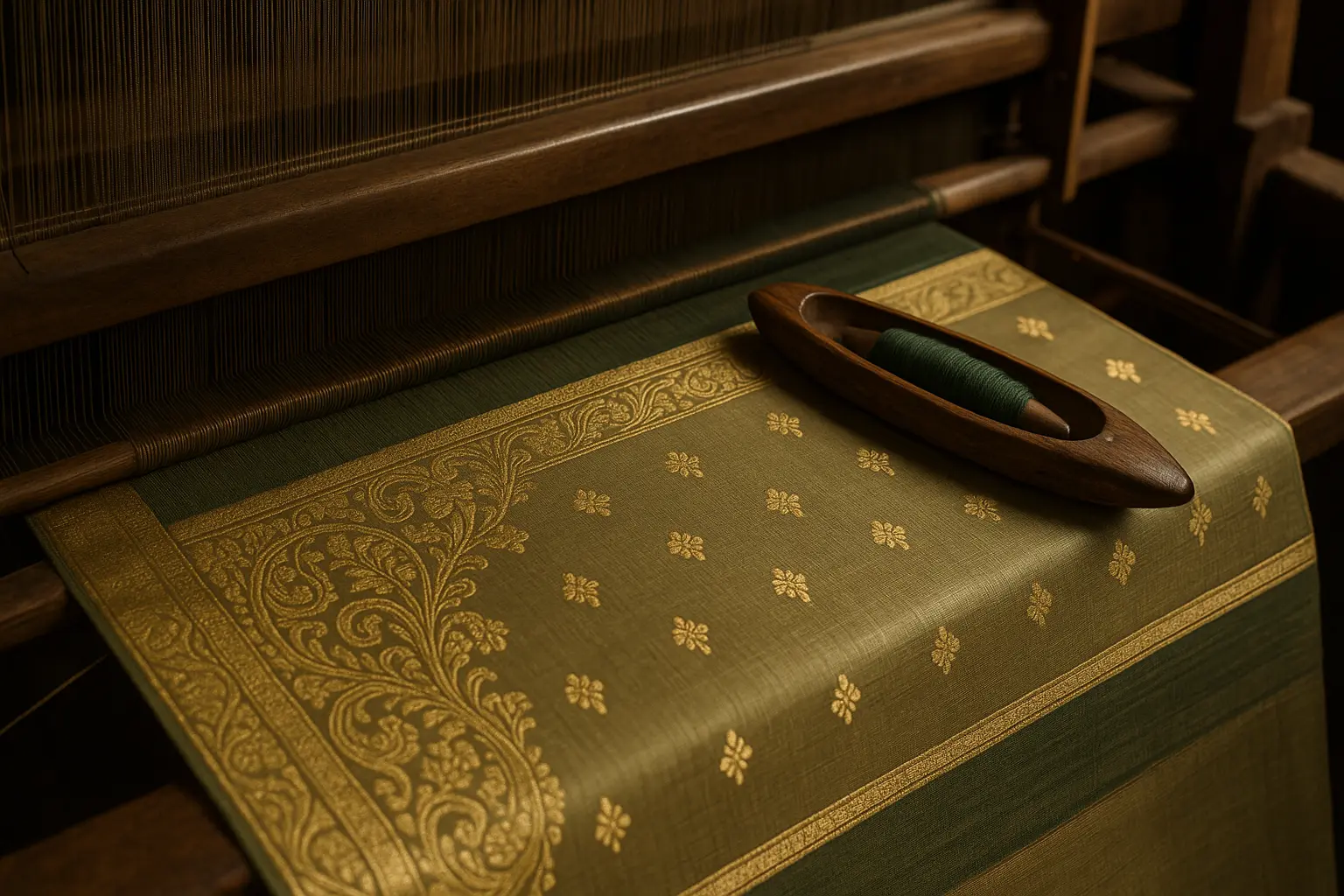 Chanderi Saree Weaving